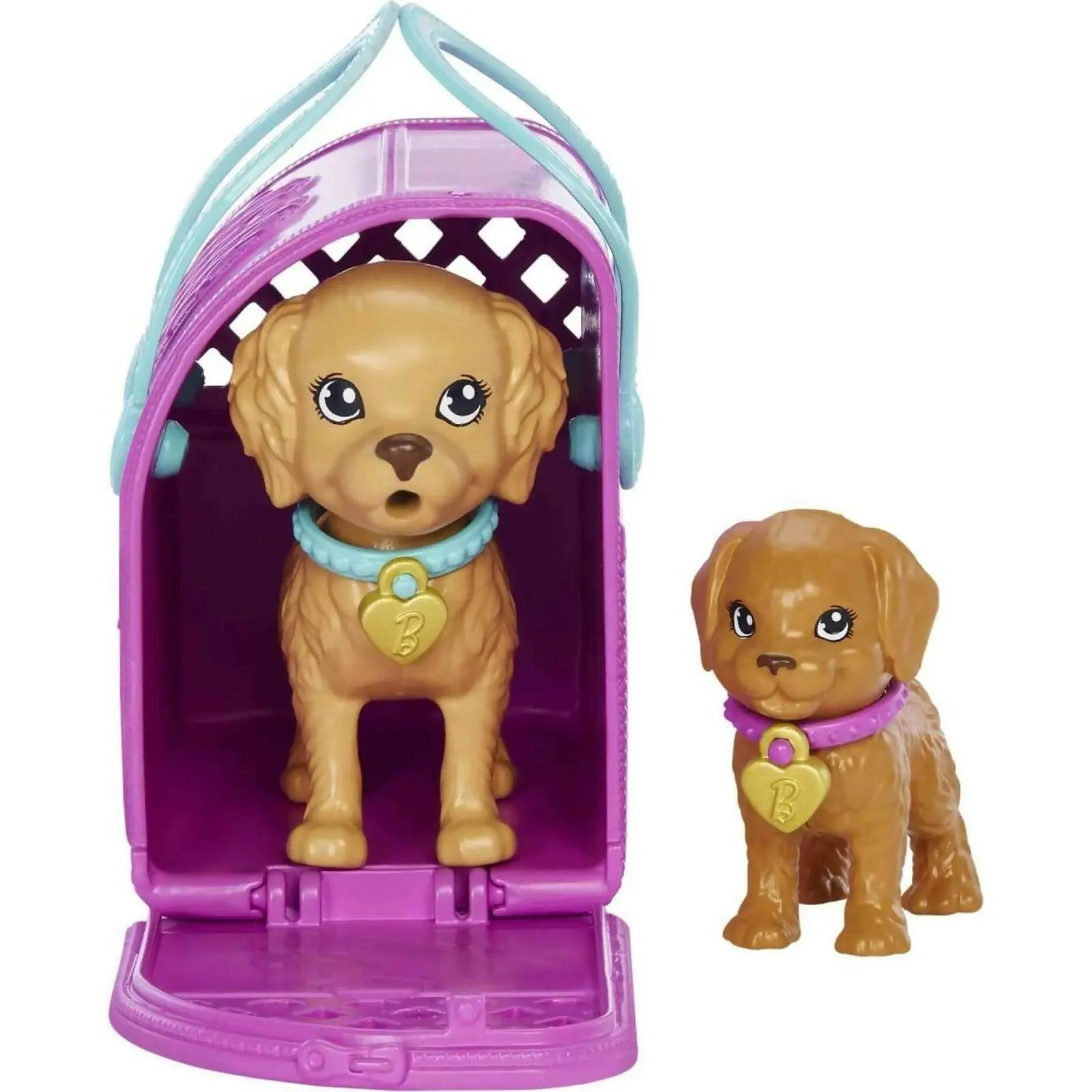 Barbie - Doll And Accessories Pup Adoption Playset With Doll 2 Puppies And Color - Mattel