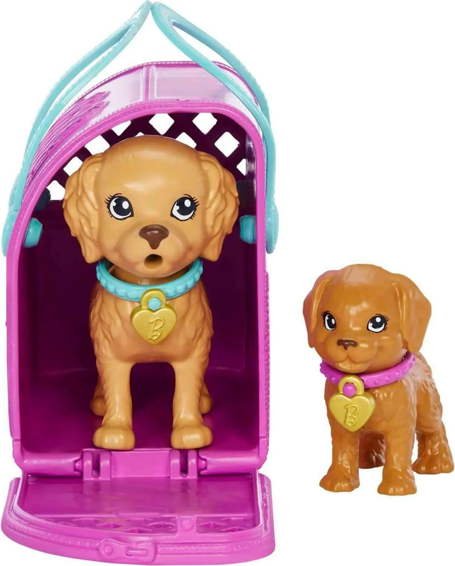 Barbie - Doll And Accessories Pup Adoption Playset With Doll 2 Puppies And Color - Mattel