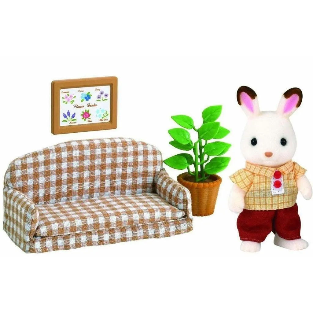 Sylvanian Families - Chocolate Rabbit Father  Animal Doll Playset