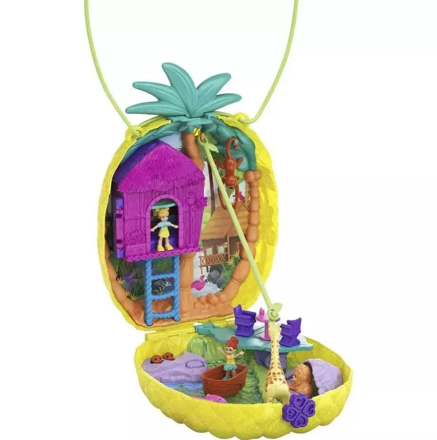 Polly Pocket - Polly Pocket Tropicool Pineapple Purse Compact Playset Mattel