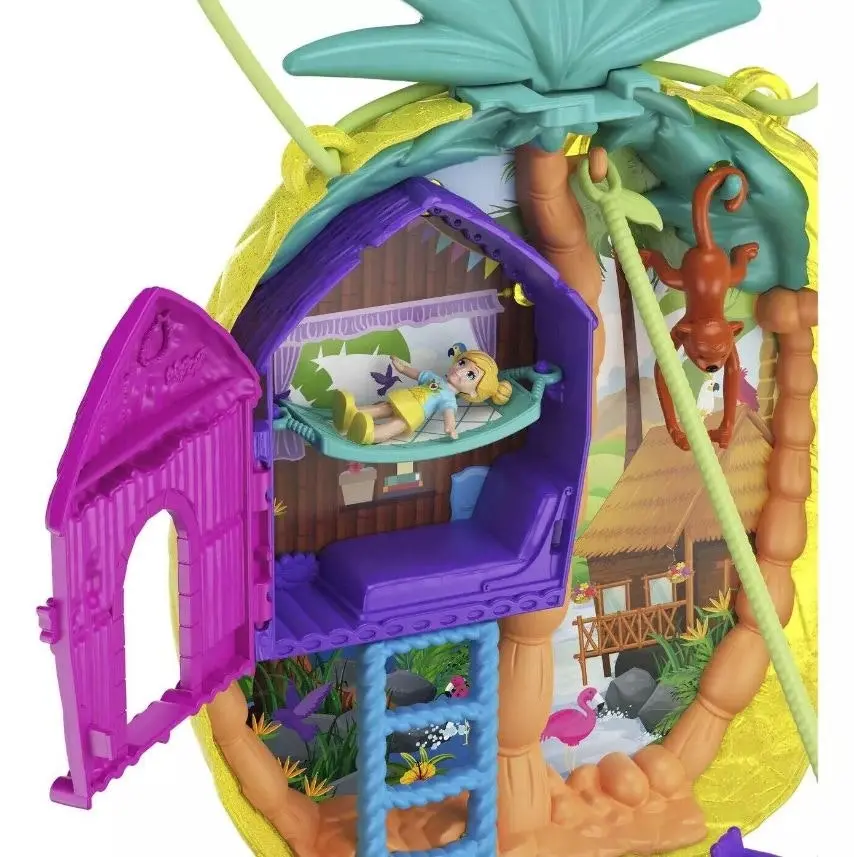 Polly Pocket - Polly Pocket Tropicool Pineapple Purse Compact Playset Mattel