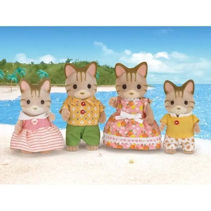 Sylvanian Families - Striped Cat Family Animal Doll Playset