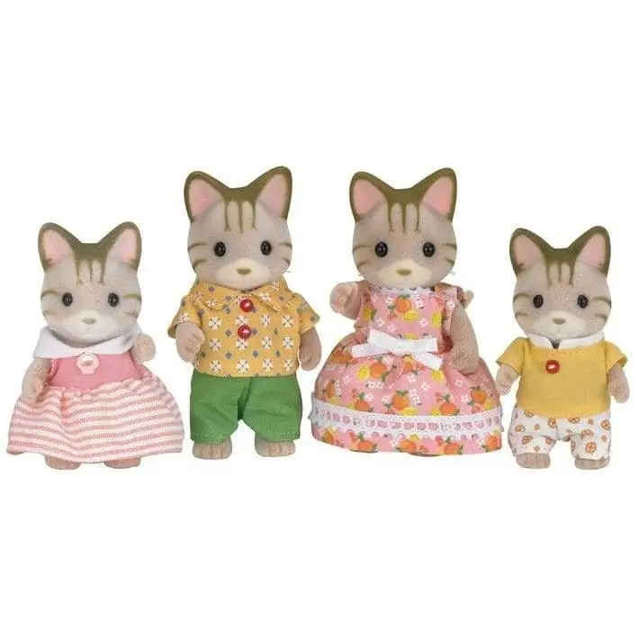 Sylvanian Families - Striped Cat Family Animal Doll Playset