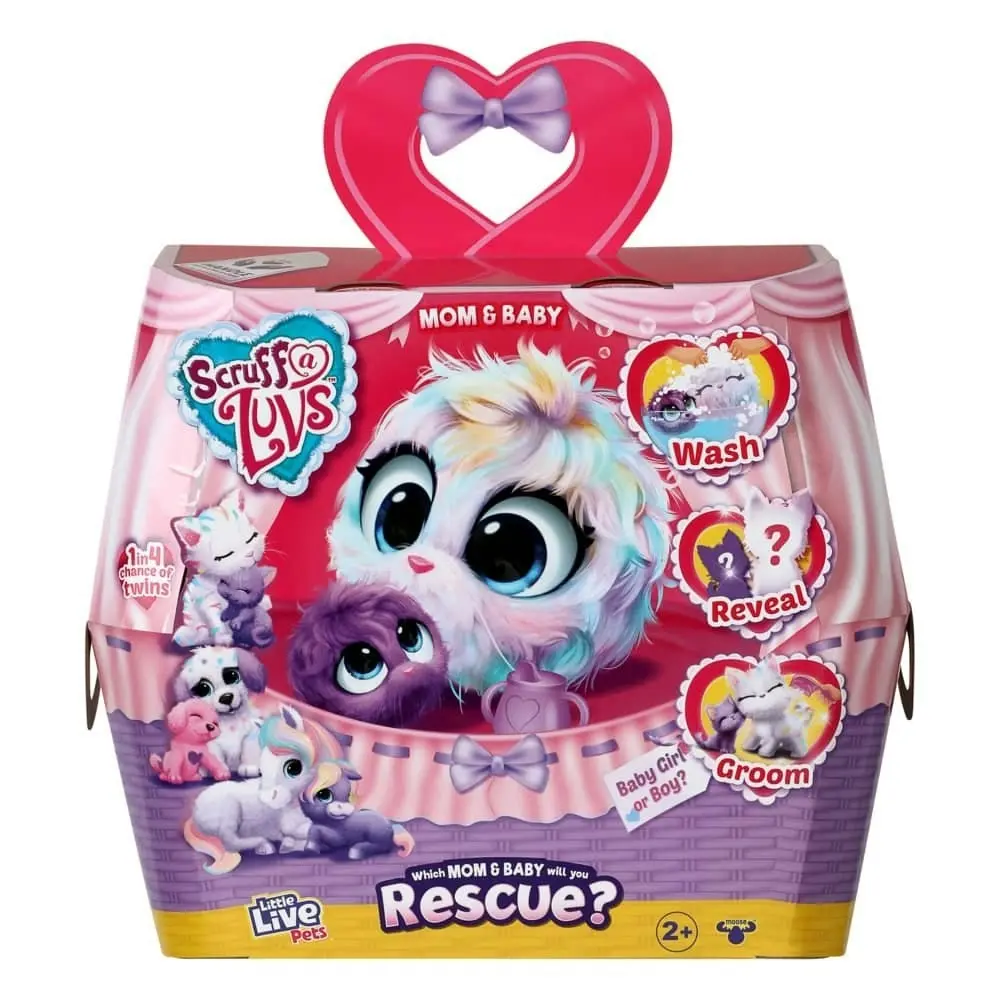 Little Live Pets - Scruff-a-luvs Pastel Pets Mom & Baby