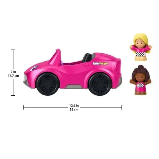 Barbie Little People Toy Car With Music Sounds And 2 Figures Convertible Toddler Toys