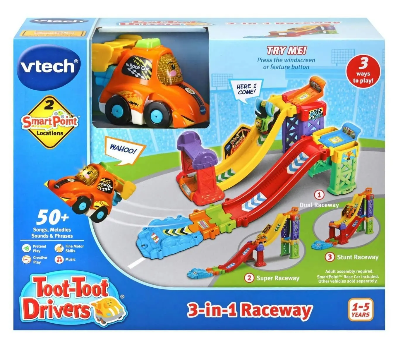 VTech - Toot-toot Drivers 3-in-1 Raceway