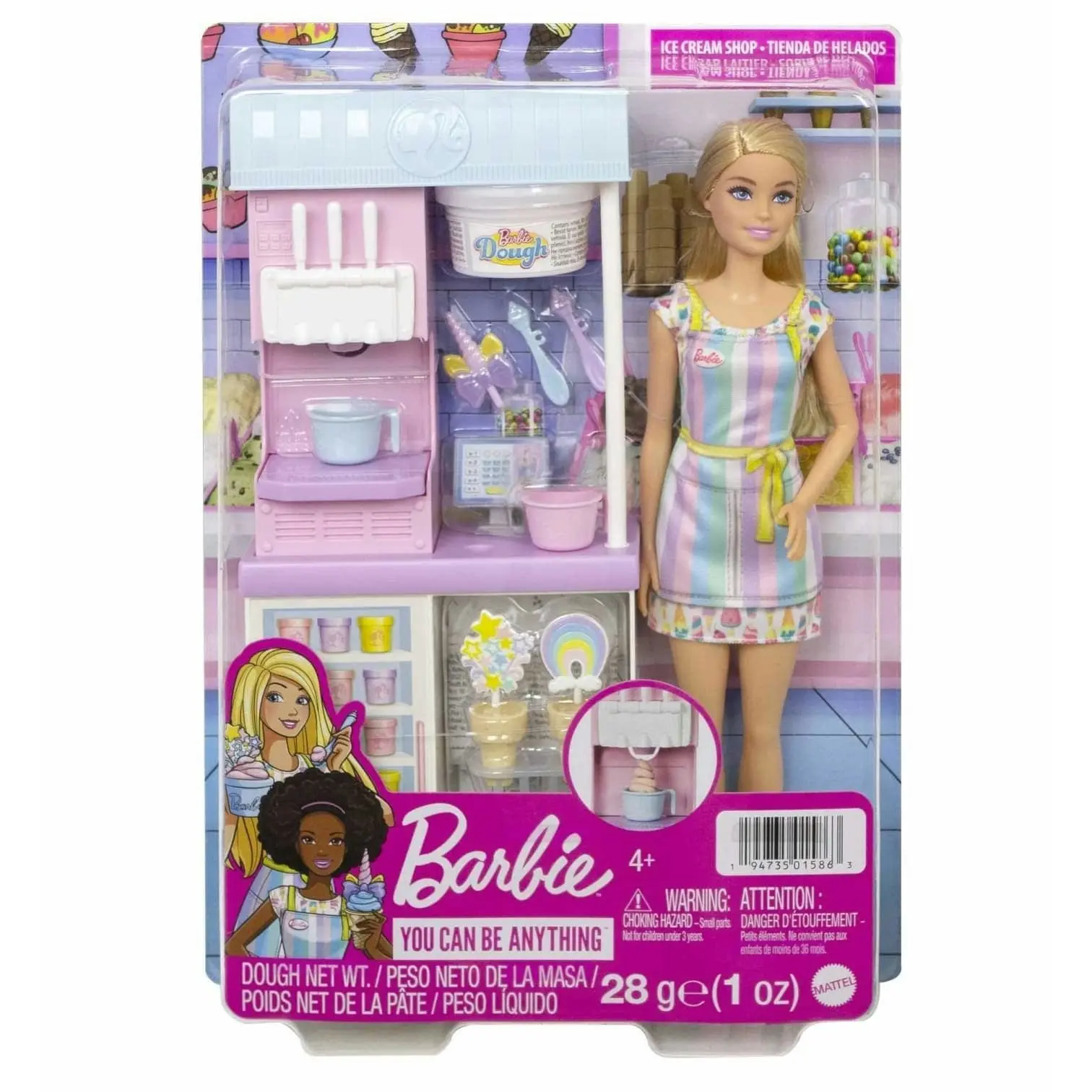 Barbie Ice Cream Shop Playset  Mattel