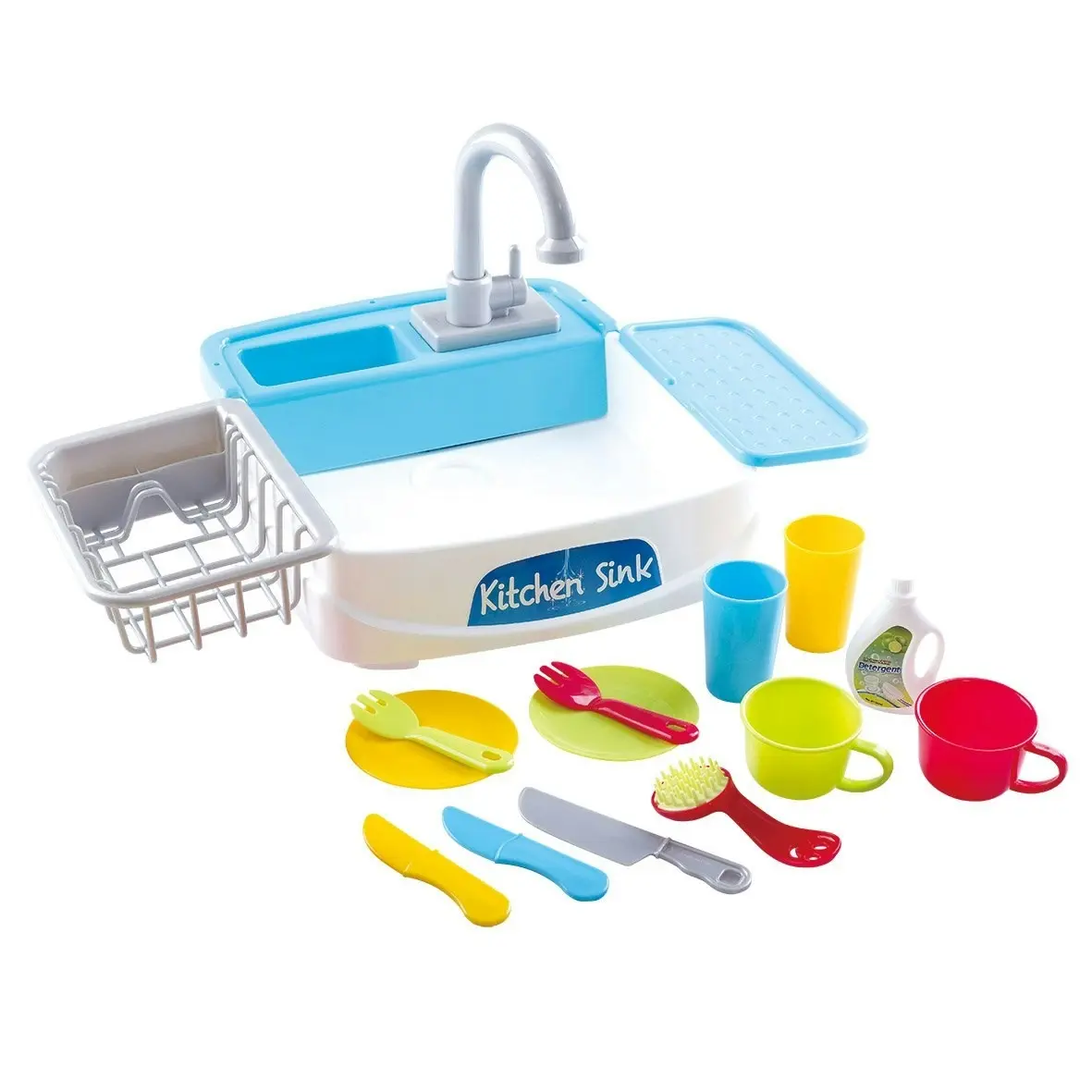 My Little Kitchen Sink Battery Operated 18 Piece Playgo Toys Ent. Ltd