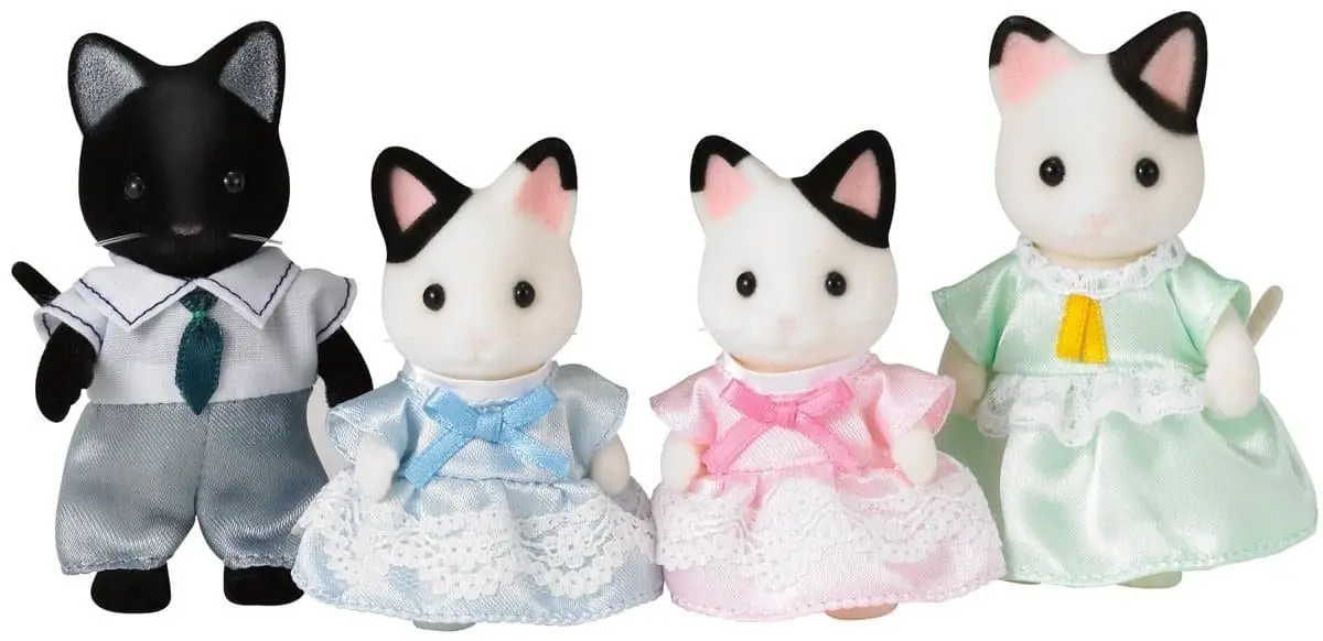 Sylvanian Families - Tuxedo Cat Family