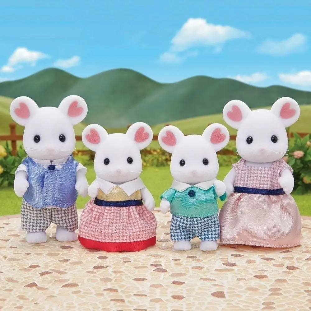 Sylvanian Families - Marshmallow Mouse Family