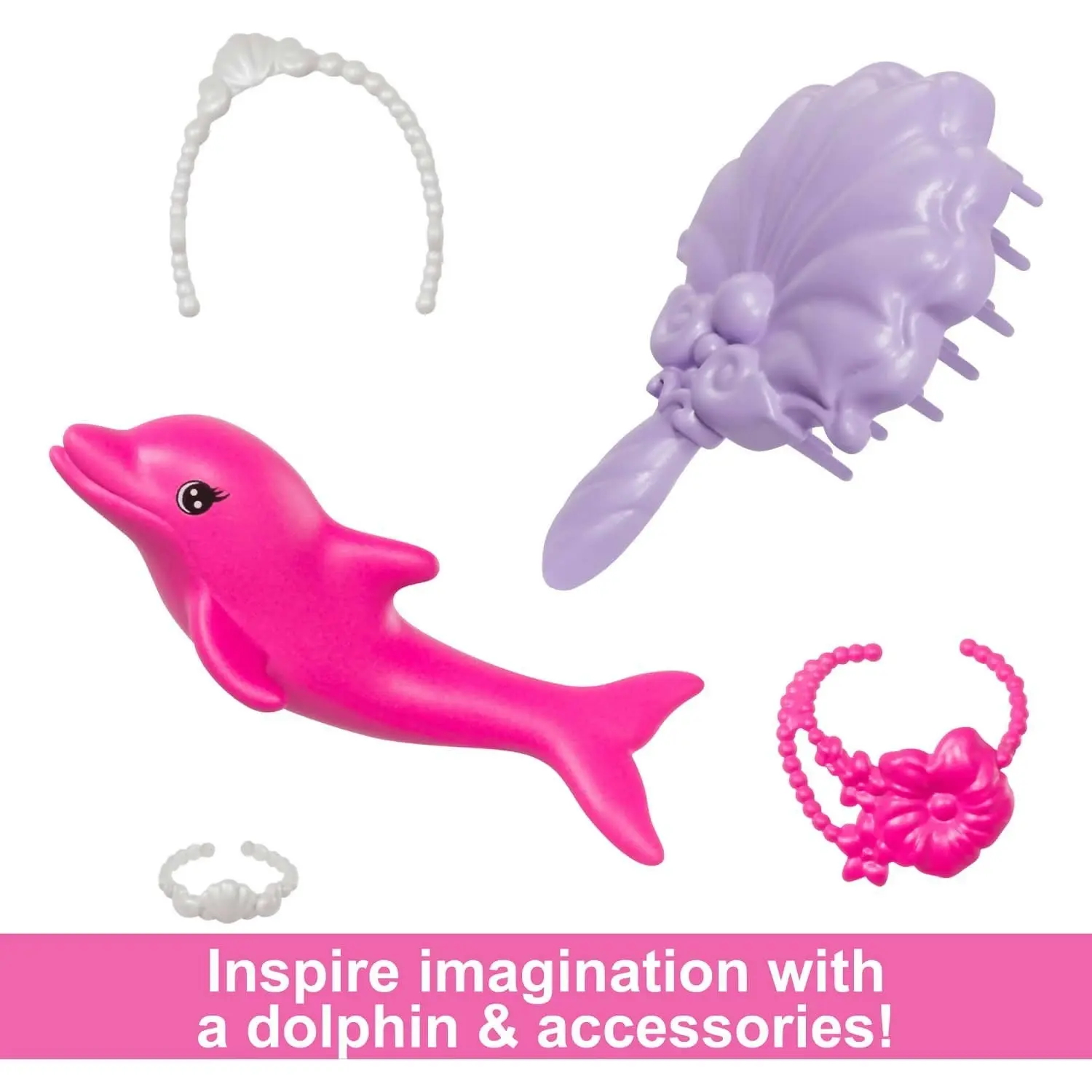 Barbie - A Touch Of Magic Malibu Mermaid Doll With Color Change Feature Pet Dolphin And Accessories - Mattel