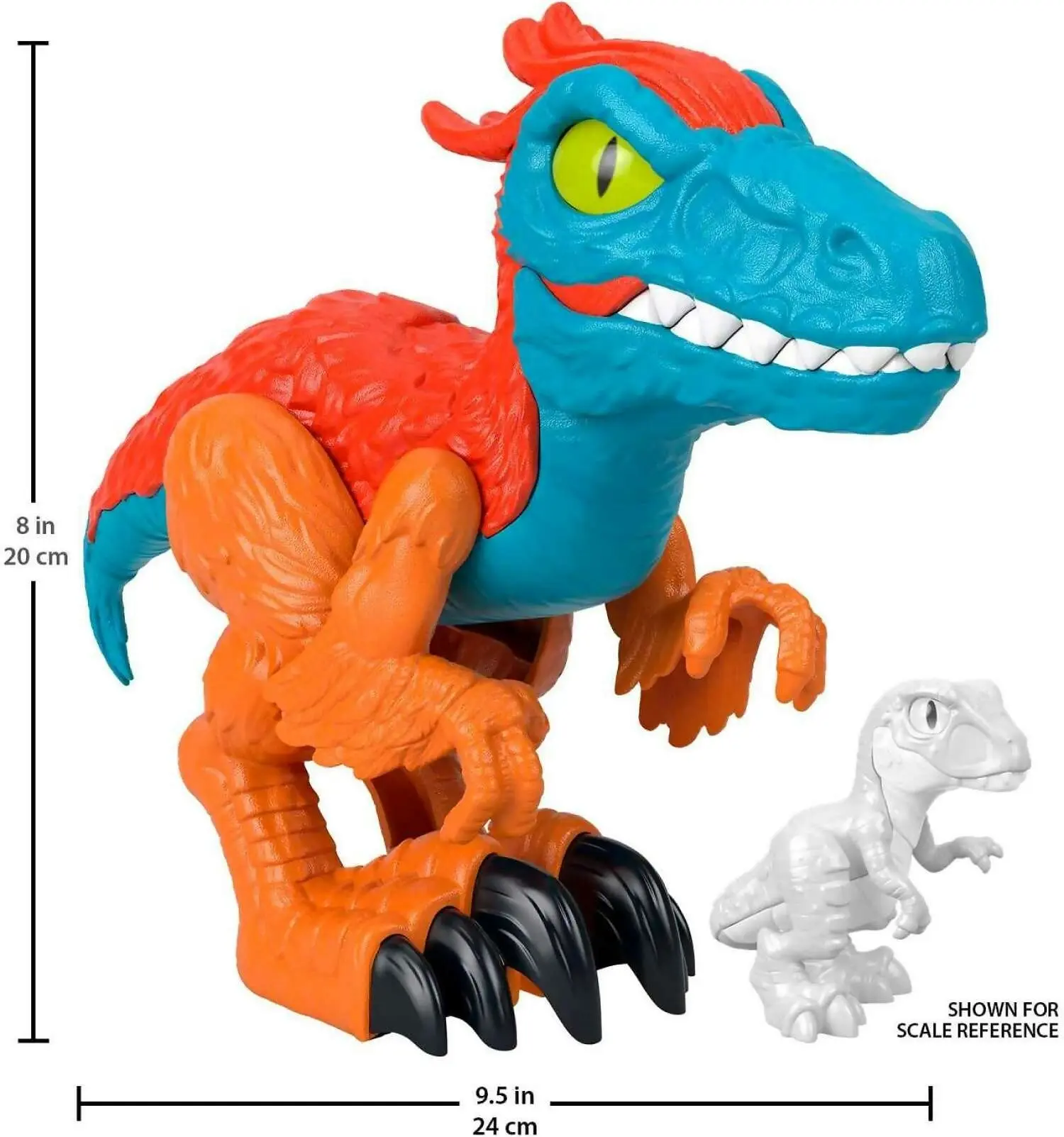 Fisher-price - Imaginext Jurassic World Dominion Pyroraptor Xl Poseable 10-inch Dinosaur Toy For Preschool Kids