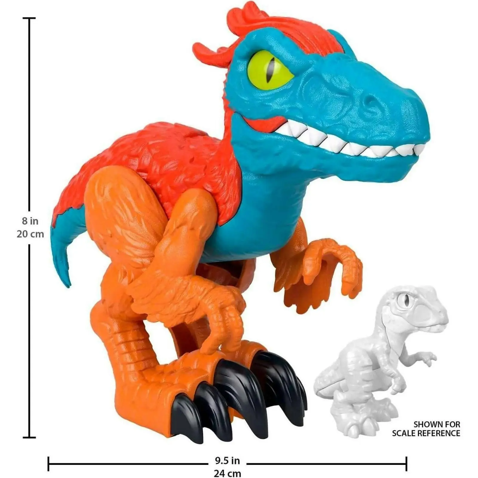 Fisher-price - Imaginext Jurassic World Dominion Pyroraptor Xl Poseable 10-inch Dinosaur Toy For Preschool Kids