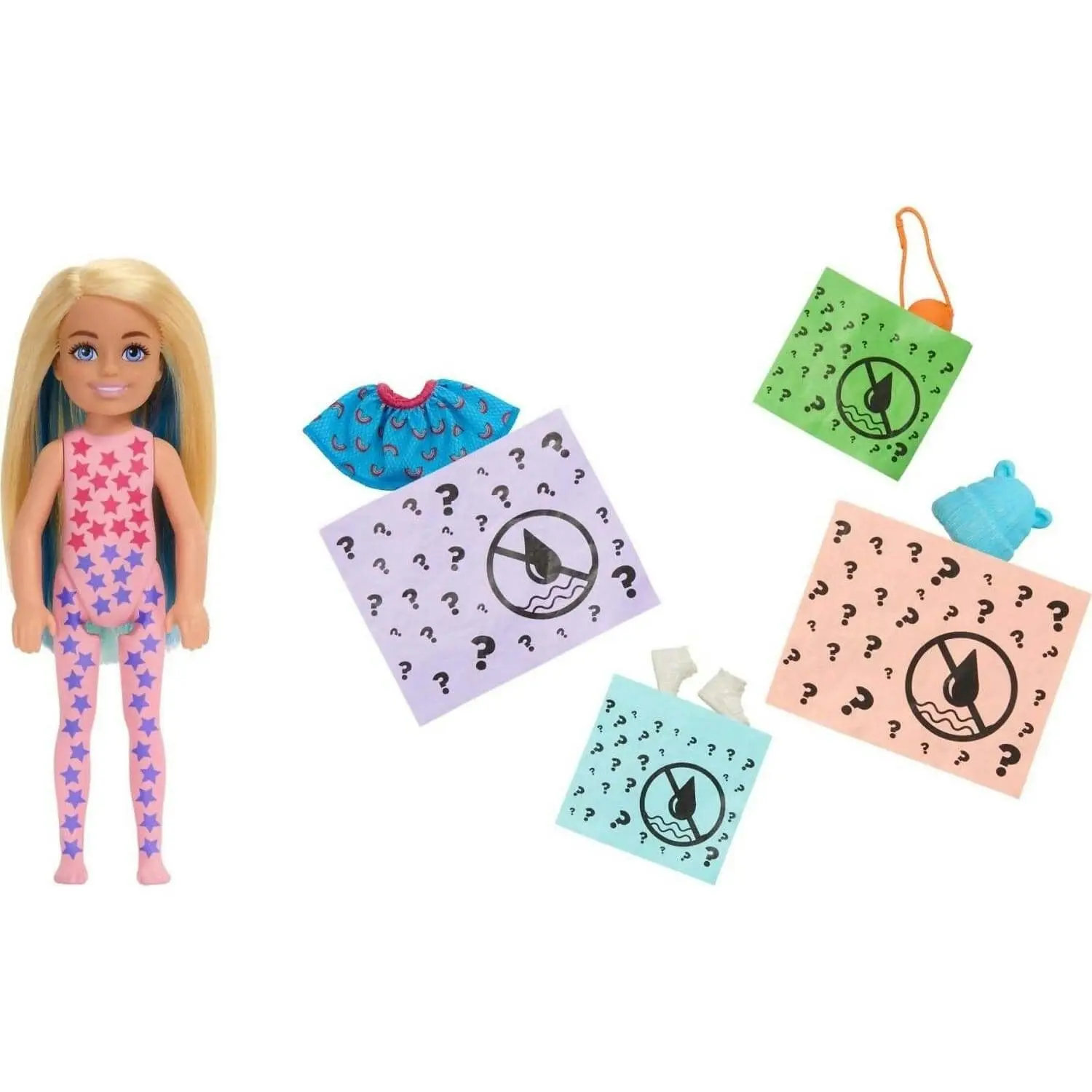 Barbie - Color Reveal Sporty Series Chelsea Small Doll With 6 Surprises