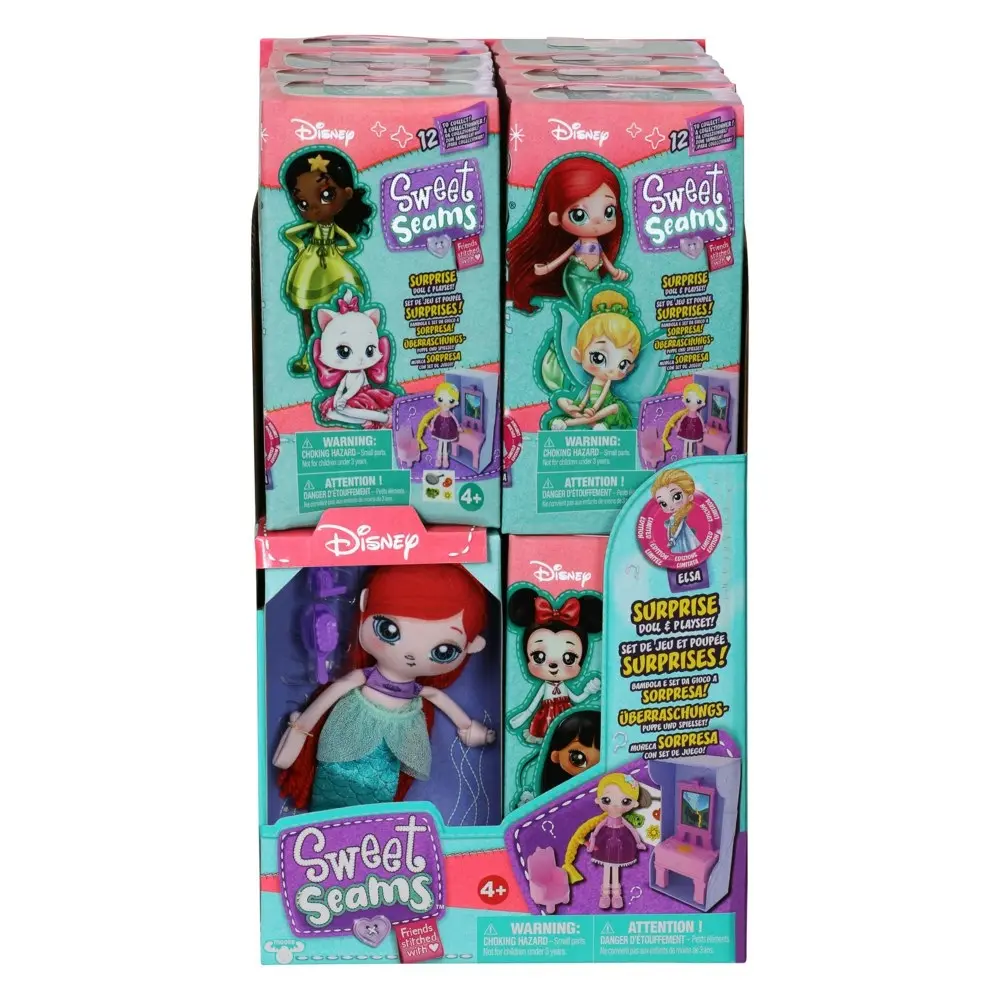 Disney Sweet Seams - Single Surprise Doll & Playset Pack  Assorted