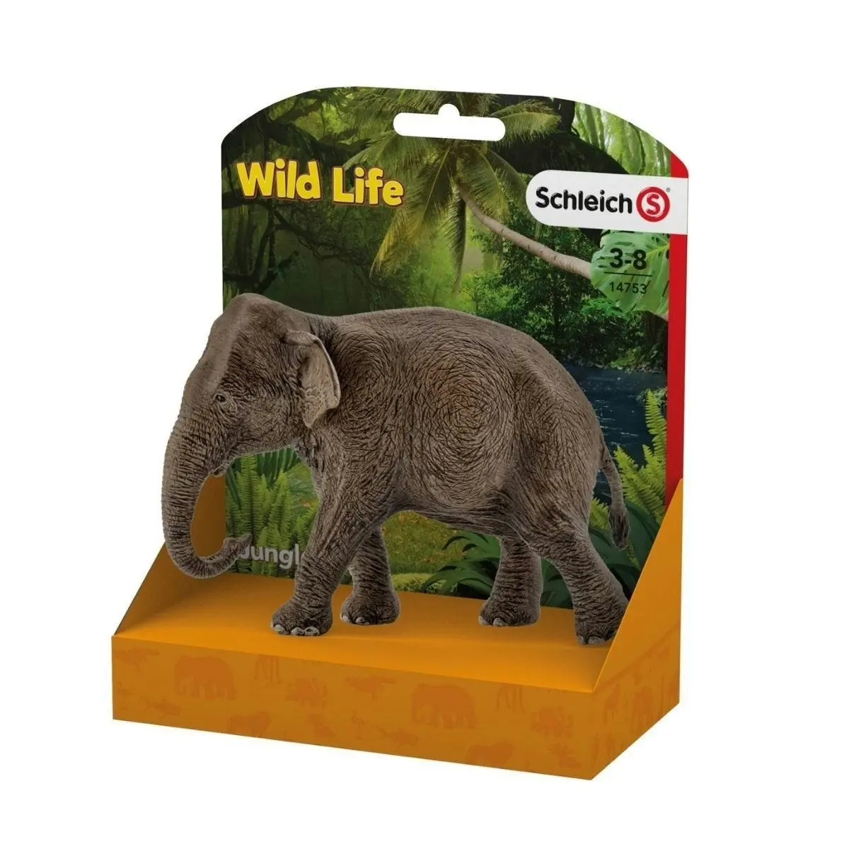 Schleich - Asian Elephant Female   Wildlife Animal Figurine