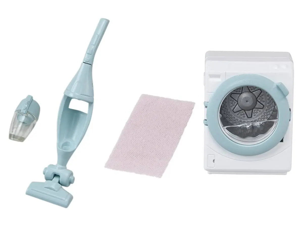 Sylvanian Families - Laundry And Vacuum Cleaner Animal Doll Playset