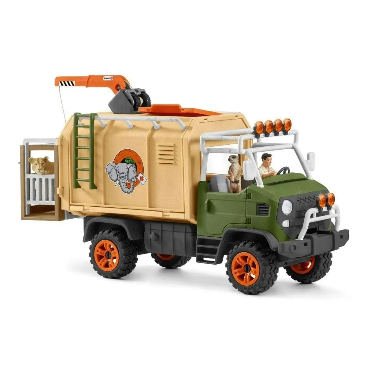 Schleich - Animal Rescue Large Truck   Wildlife Animal Figurine Playset Animal Playset