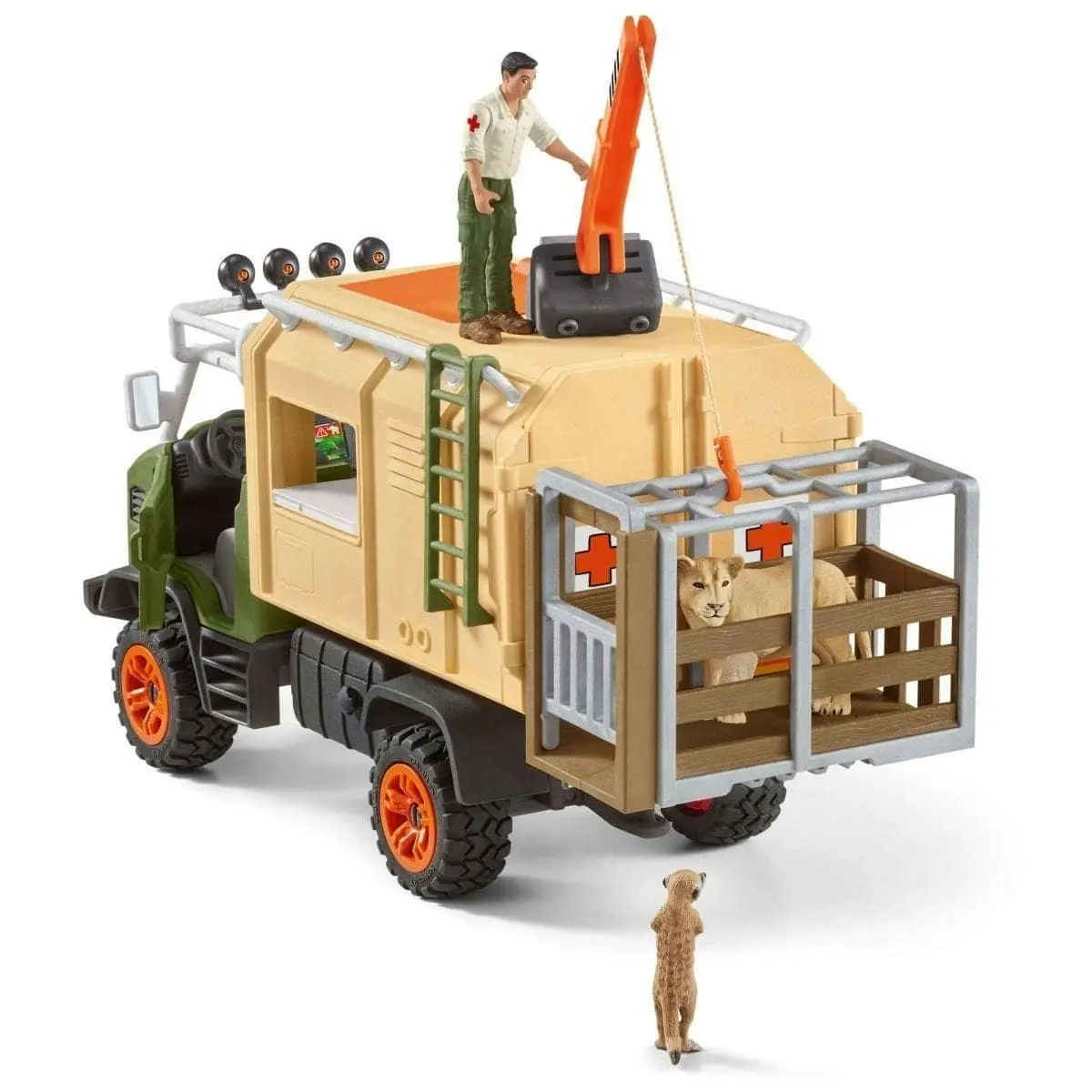 Schleich - Animal Rescue Large Truck   Wildlife Animal Figurine Playset Animal Playset