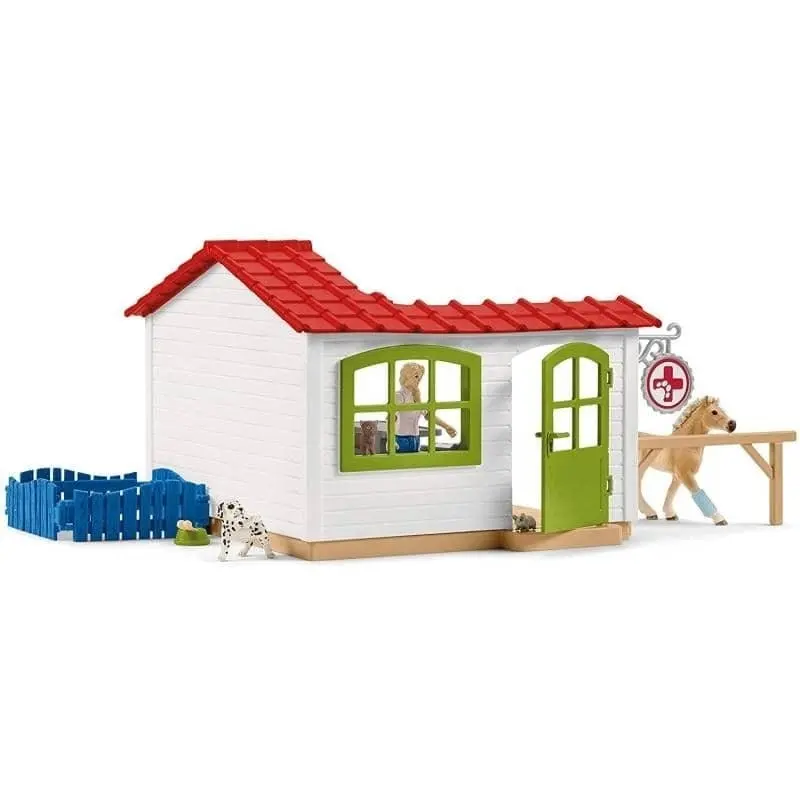 Schleich - Veterinarian Practice With Pets Animal Playset