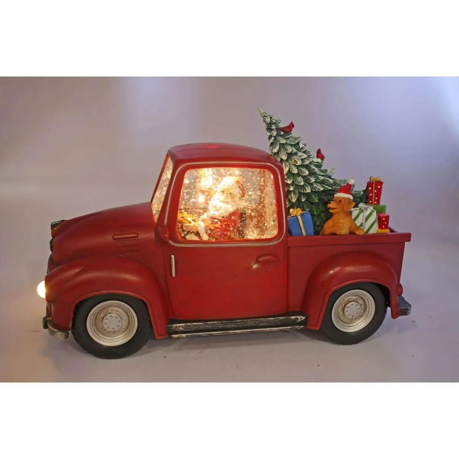 Cotton Candy - Xmas Led Lantern Santa Ute With Tree