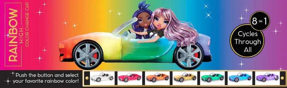 Rainbow High - Convertible Color Change Car