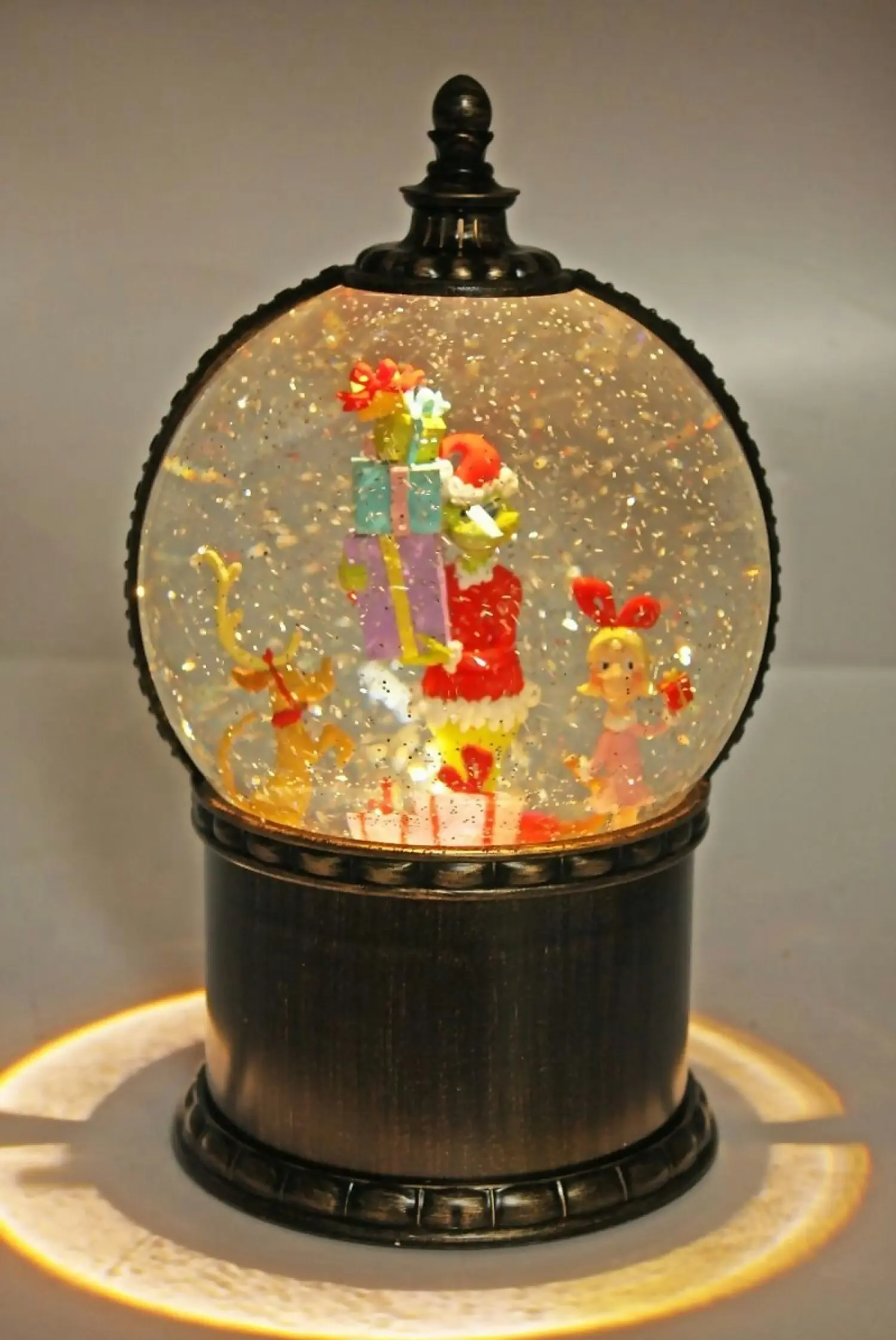 Cotton Candy - Xmas Globe Dr. Seuss Grinch Lantern