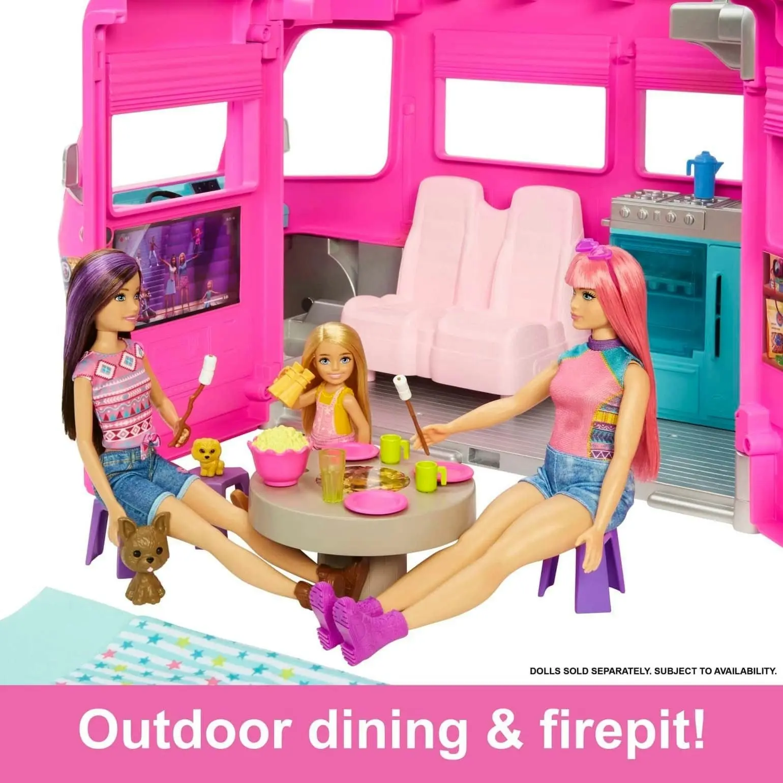 Barbie Camper Dreamcamper Toy Playset With Pool And 60+ Accessories 2022