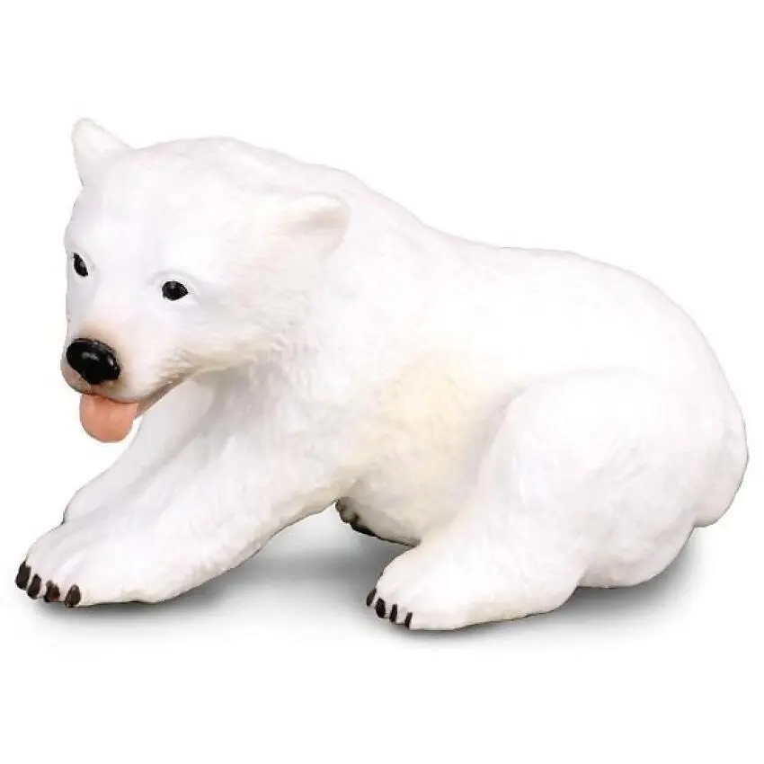 Collecta - Polar Bear Cub Sitting Figurine