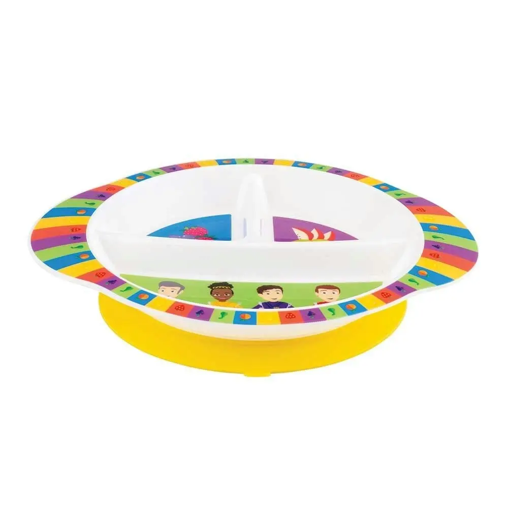 The Wiggles - We're All Fruit Salad Section Plate with Suction Base