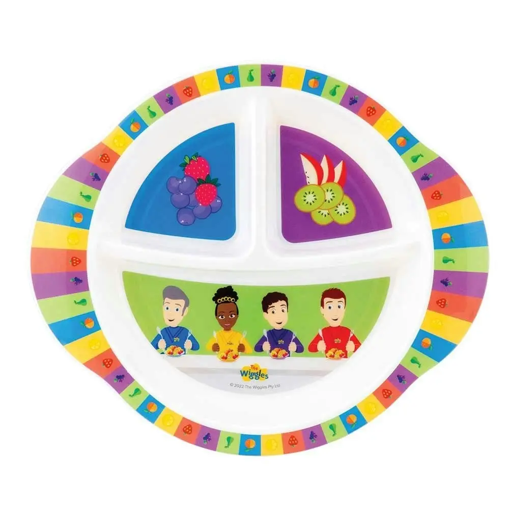 The Wiggles - We're All Fruit Salad Section Plate with Suction Base