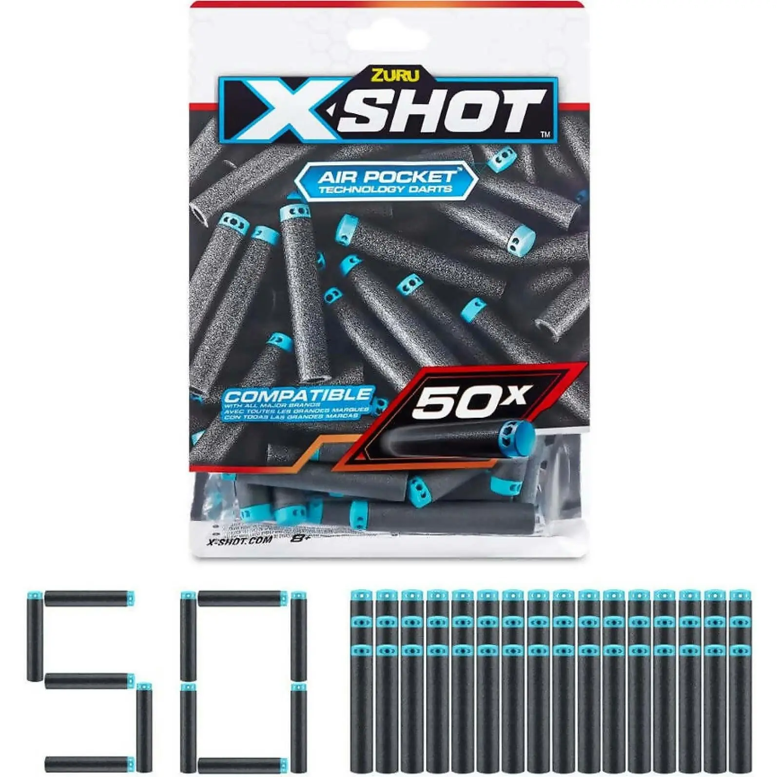 ZURU - X-shot Elite Dart Refills 50 Pack