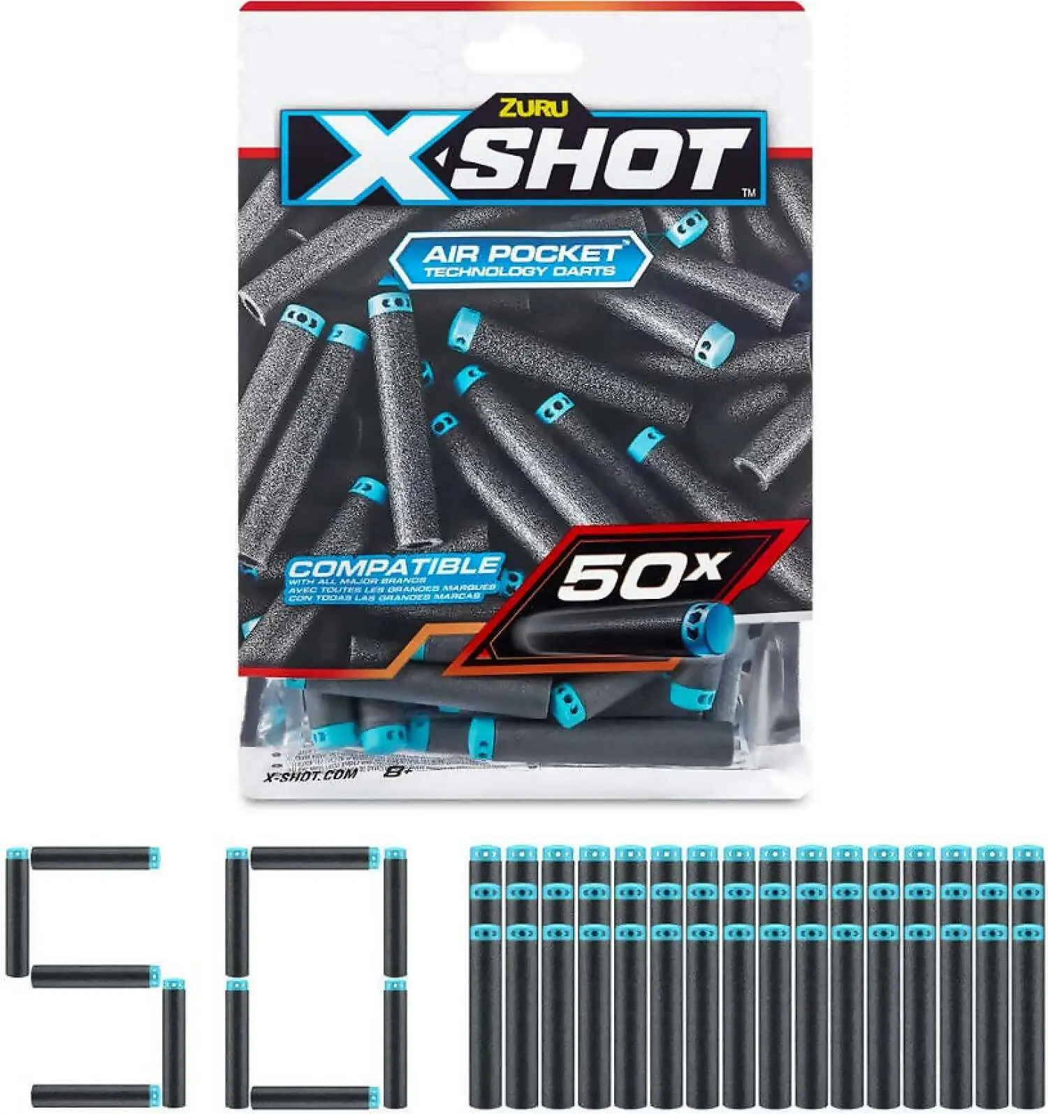 ZURU - X-shot Elite Dart Refills 50 Pack