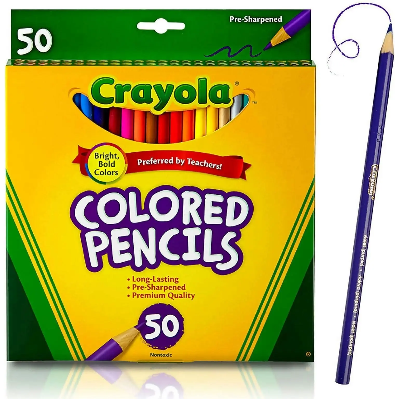 Crayola - Coloured Pencils - 50 Count