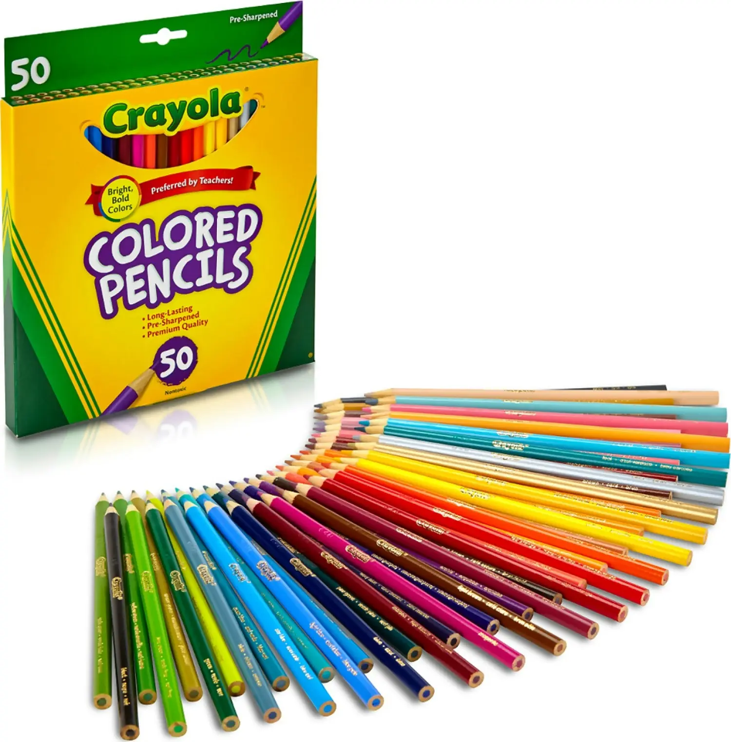 Crayola - Coloured Pencils - 50 Count