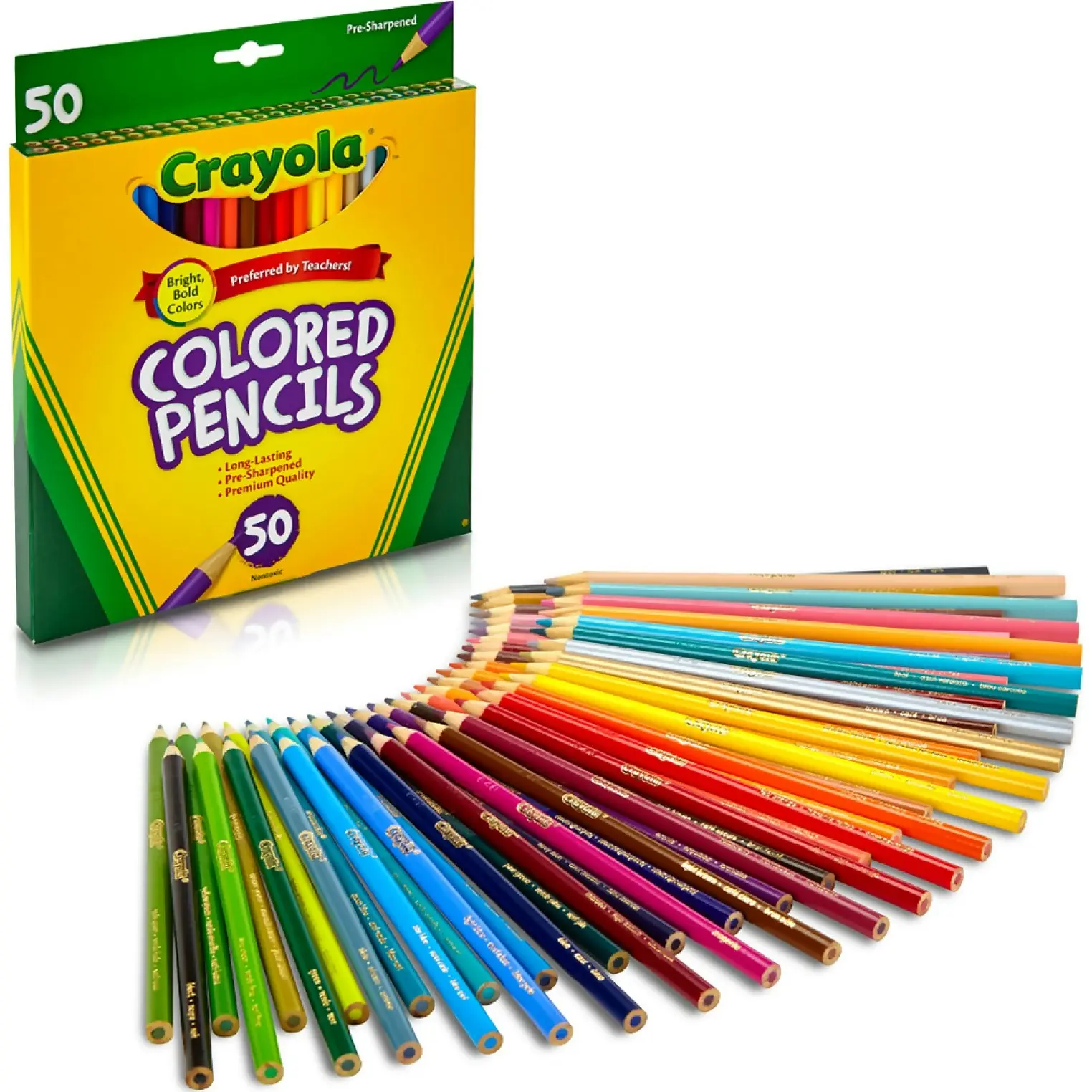 Crayola - Coloured Pencils - 50 Count