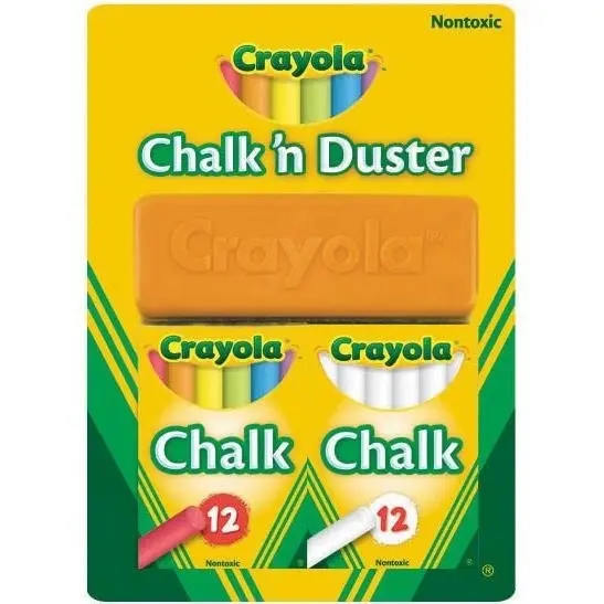 Crayola - Chalk N Duster Blister Pack