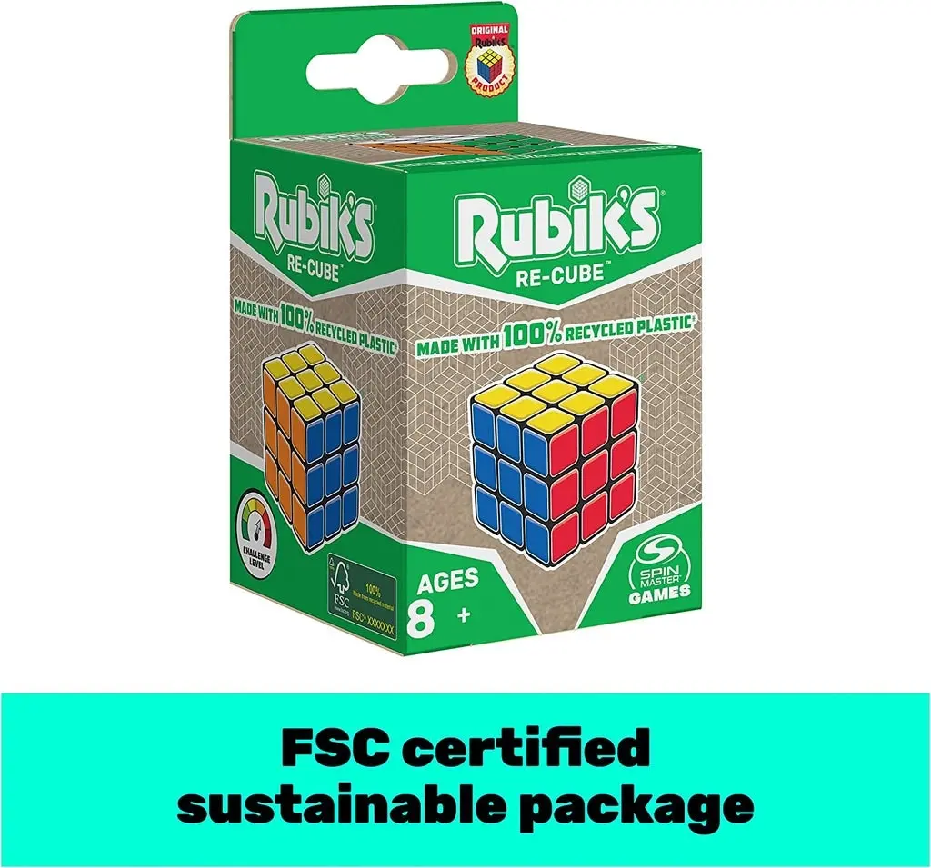 Rubik's - Re-cube Game Recycled Plastic Rubiks Cube