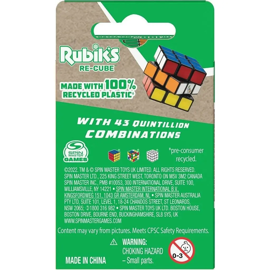 Rubik's - Re-cube Game Recycled Plastic Rubiks Cube