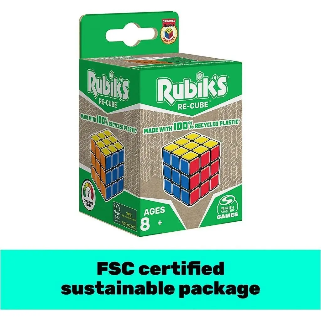 Rubik's - Re-cube Game Recycled Plastic Rubiks Cube