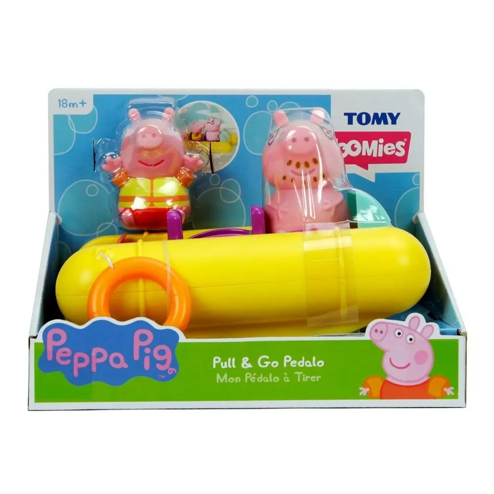 Peppa Pig - Peppa Pig & Daddy Pig Pull & Go Pedalo TOMY