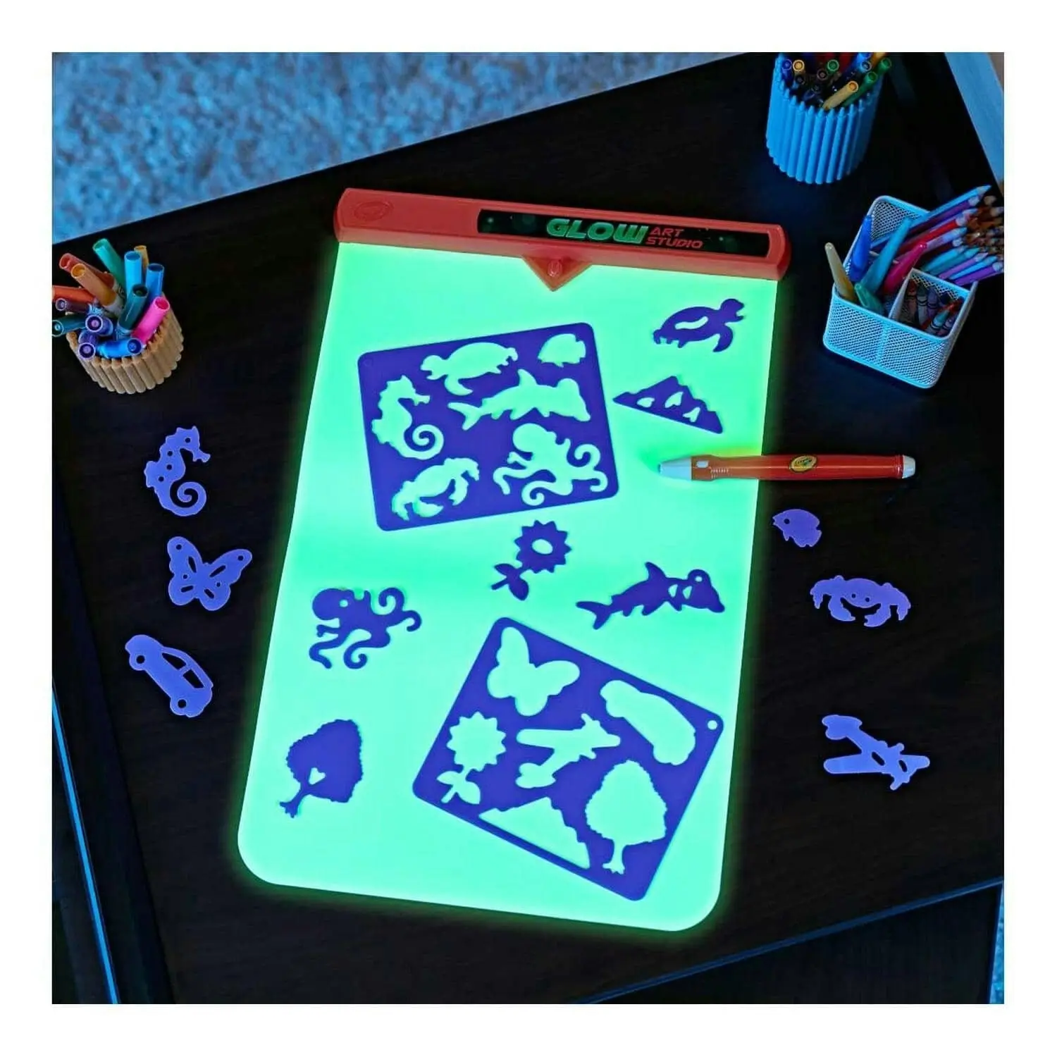 Crayola Glow Art Studio Glow in the Dark Canvas