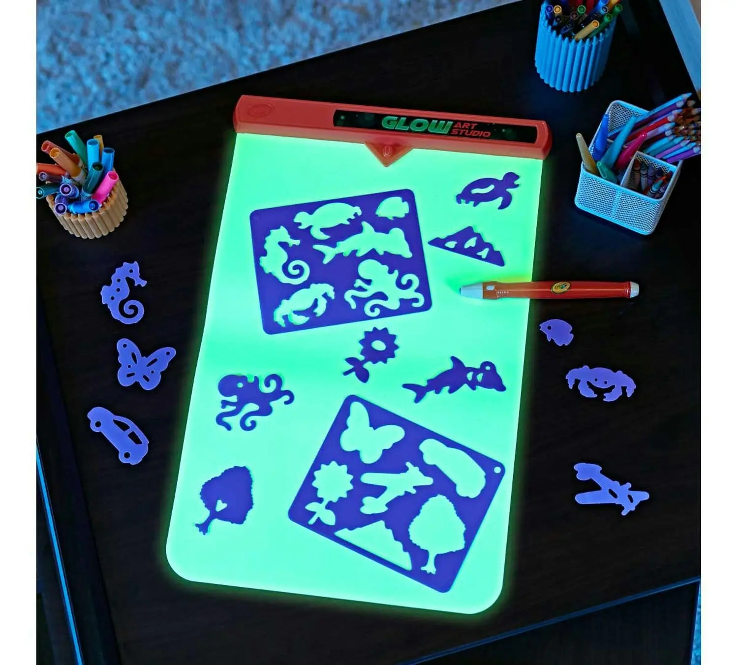 Crayola Glow Art Studio Glow in the Dark Canvas