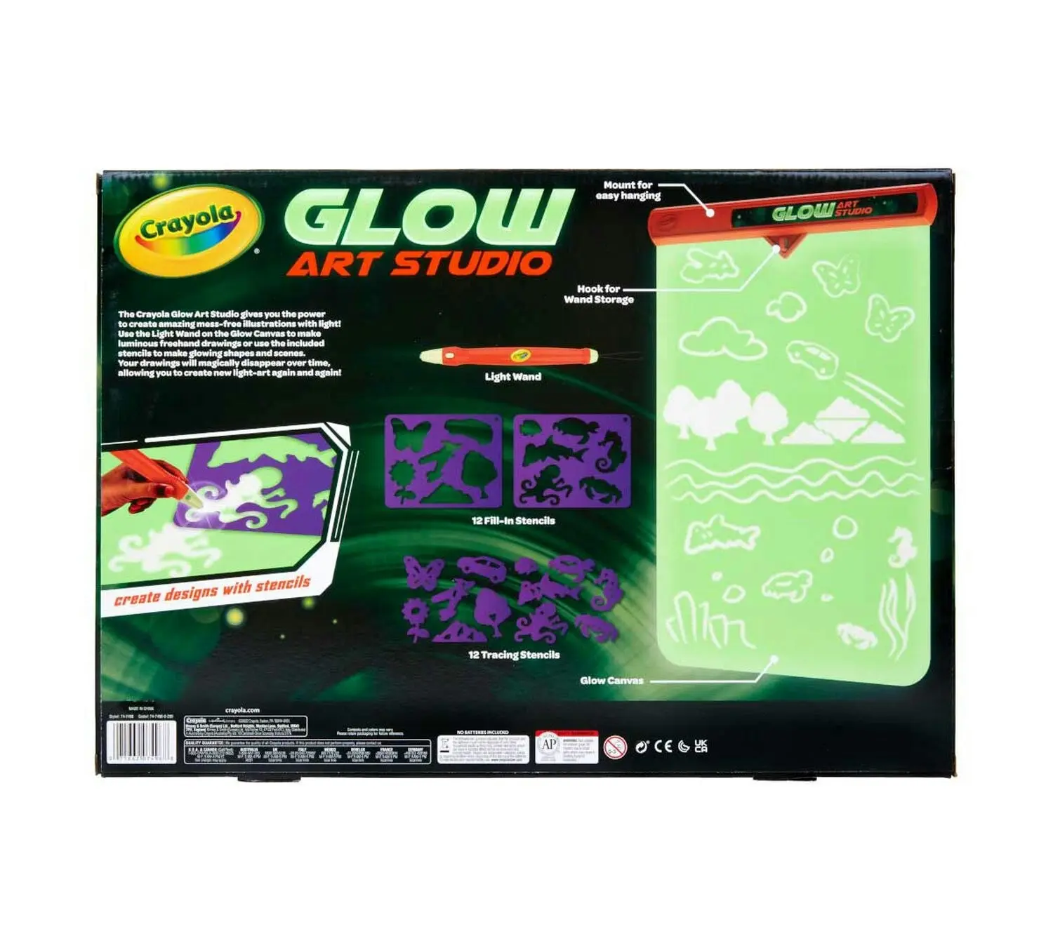 Crayola Glow Art Studio Glow in the Dark Canvas