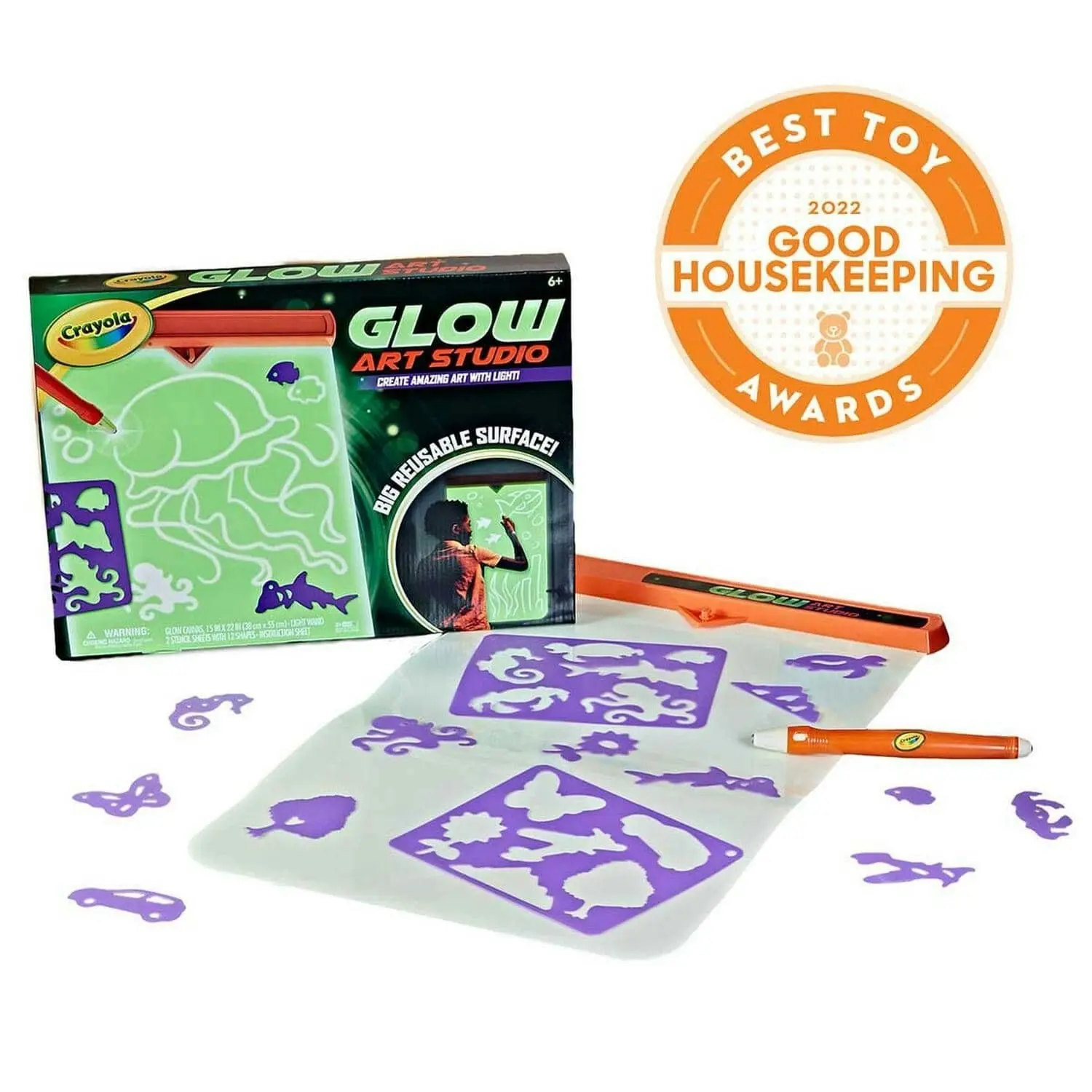 Crayola Glow Art Studio Glow in the Dark Canvas