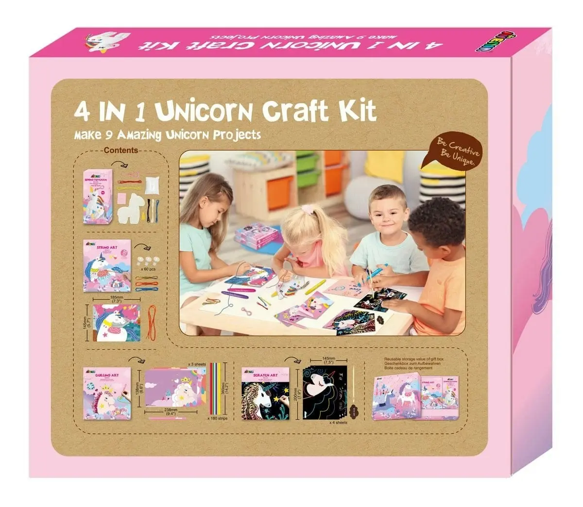 Avenir 4 In 1 Unicorn Craft Kit