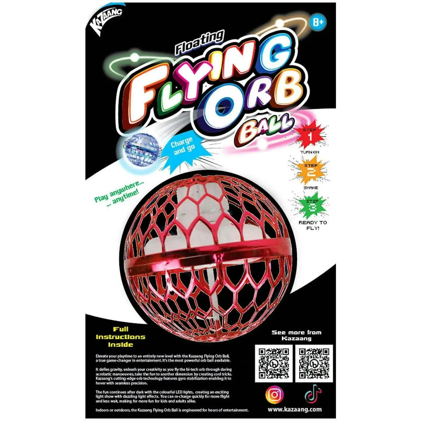 Kazaang - Floating Flying Orb Ball - Red