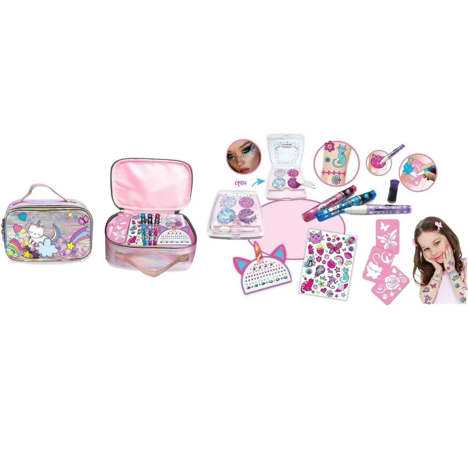 Cotton Candy - Bling Tattoo & Makeup Case