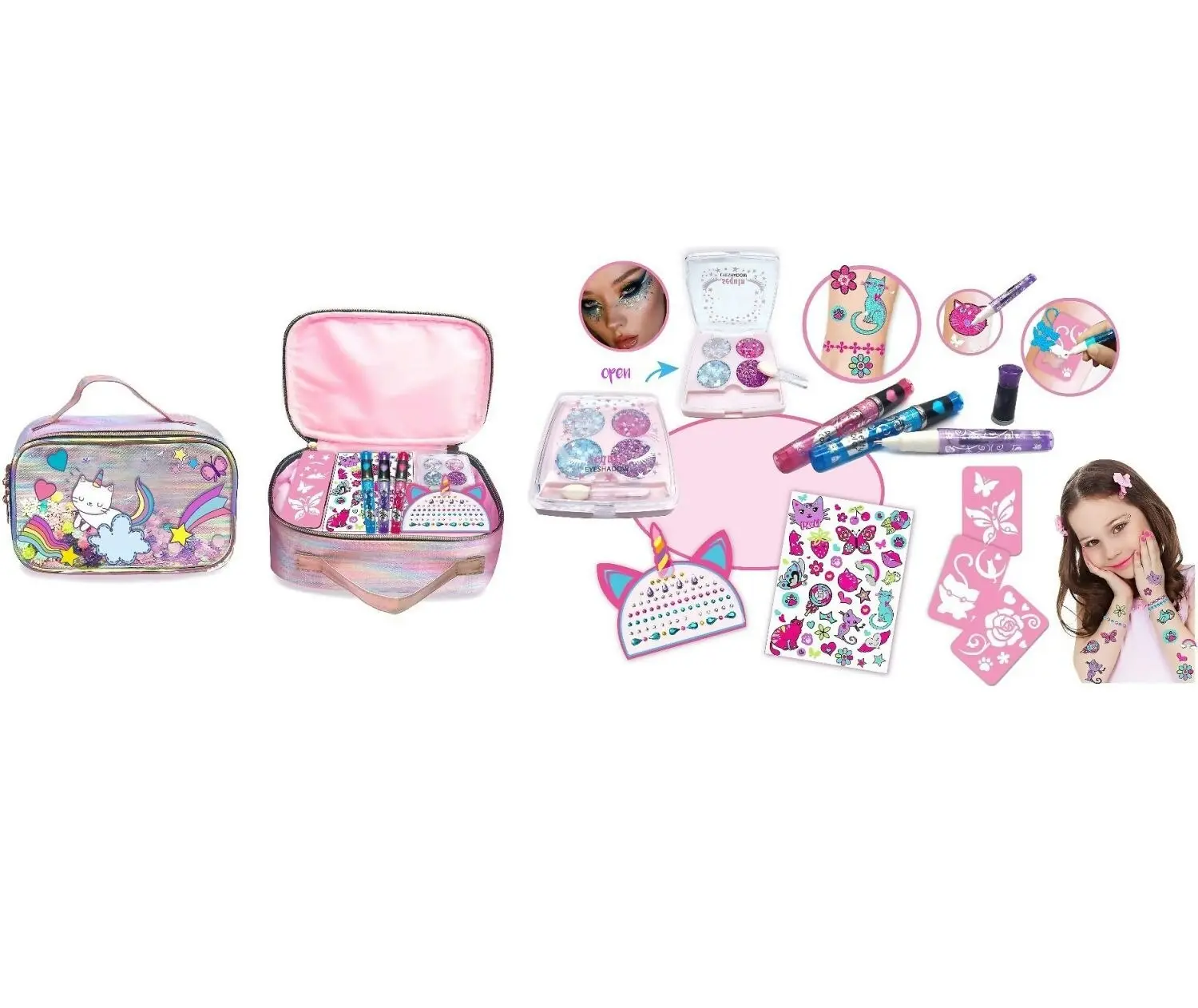 Cotton Candy - Bling Tattoo & Makeup Case