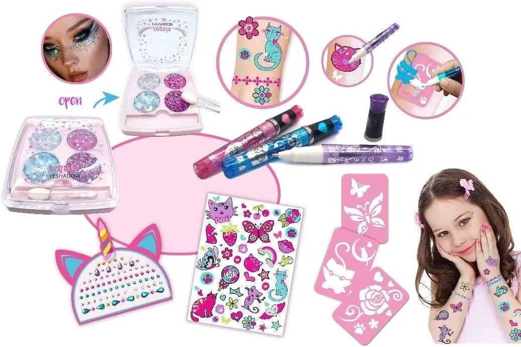 Cotton Candy - Bling Tattoo & Makeup Case